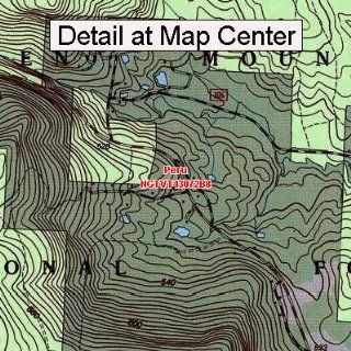 USGS Topographic Quadrangle Map   Peru, Vermont (Folded