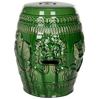 Safavieh Paradise Dragon Jade Green Ceramic Garden Stool