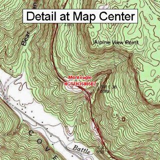 USGS Topographic Quadrangle Map   Monteagle, Tennessee