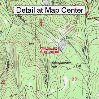 USGS Topographic Quadrangle Map   Payson Lakes, Utah