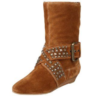  Lovely People Womens Riddler Studs Boot,Cognac,7.5 M US Shoes