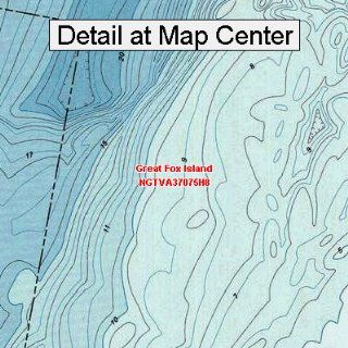USGS Topographic Quadrangle Map   Great Fox Island