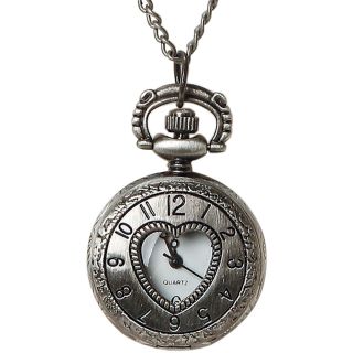 Pocket Watch 1/Pkg Silver Small Heart Lid Today $10.99