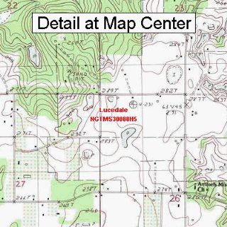USGS Topographic Quadrangle Map   Lucedale, Mississippi