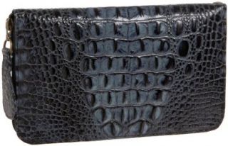  Jalda Croc Embossed Continental Wallet,Navy,one size Shoes