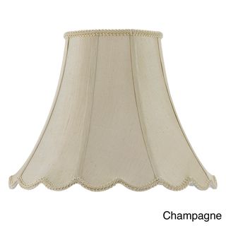 Cal Lighting Vertical Piped Scallop 14 inch Bell Shade