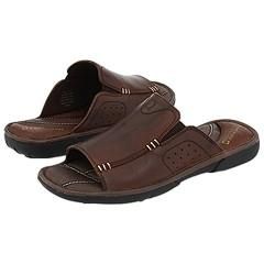 Kenneth Cole Reaction Play A Tune Dark Brown Leather Sandals