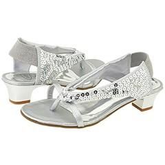 Bibi Kids 424186 (Toddler/Youth) Silver Sequin Sandals
