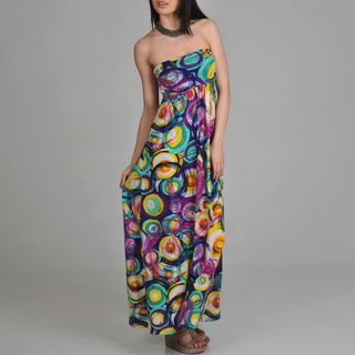 24/7 Comfort Apparel Womens Printed Maxi Dress