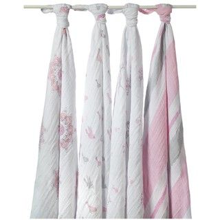 aden + anais Muslin Swaddle Blankets in For the Birds (Pack of 4