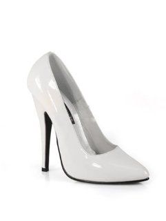 Sexy 6 Inch White High Heel Pump   6 Shoes