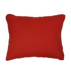 Canvas Logo Red Knife edge Outdoor Pillows with Sunbrella Fabric (Set