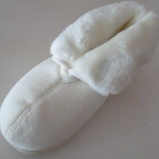 Velour Boot Style Slippers Ivory Booties Dearfoams Size 7 Shoes
