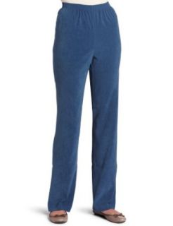 Alfred Dunner Womens Proportioned Medium Pant, Slate, 20