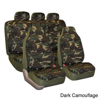 Camouflage Car Seat Covers/ Split Bench (Full Set)