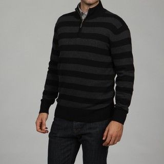 Geoffrey Beene Mens Stripe 1/4 Zip Sweater FINAL SALE