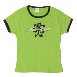 Britney Spears   Flower Green Ladies T Shirt Small