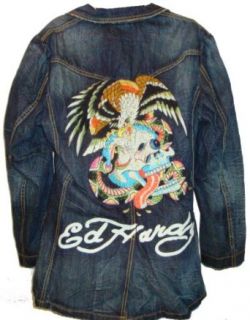 Mens Ed Hardy Denim Jacket Erica Eagle Strikes Available