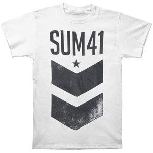 Rockabilia Sum 41 Badge Slim Fit T shirt X Large Clothing