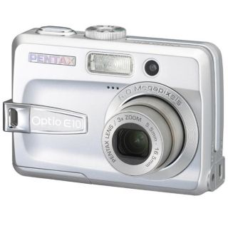 Pentax Optio E10 6MP Silver Digital Camera (Refurbished)