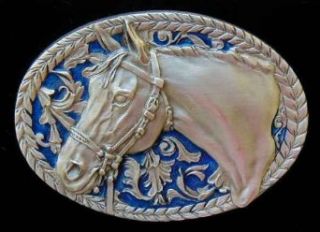 Horse With Brocade Colored Belt Buckle Clothing