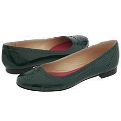 Kate Spade Bedelia Forest Green Patent Flats   Size 7.5 M
