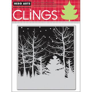 Hero Arts Cling Stamps Snowy Winter Nights