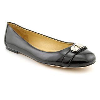 com Coach Adela Womens Size 6 Black Black Leather Flats Shoes Shoes
