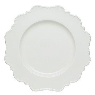 Red Vanilla Pinpoint White Salad Plates (Set of 6)