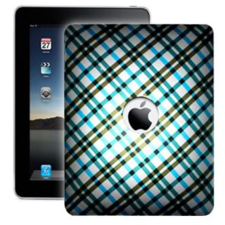 Premium Blue Plaid Apple iPad Protector Case
