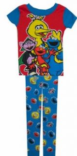 Sesame Street   Muppet Characters Blue Cotton PJ for boys