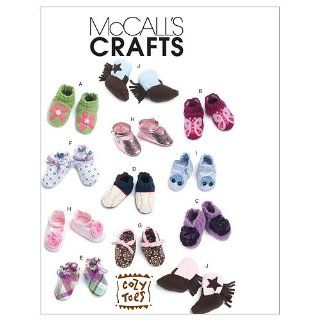 McCalls Patterns M6342 Baby Shoes, Boots, One Size Only