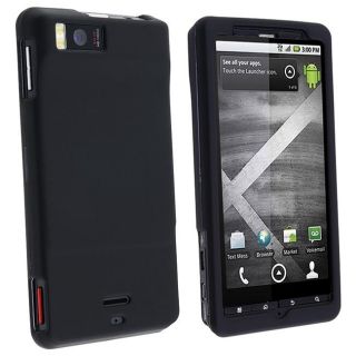 Black Rubber Coated Case for Motorola Droid Xtreme MB810
