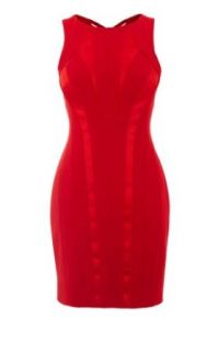 NoeMie Women Red Elegant Bandage Neckline Dress,UK8