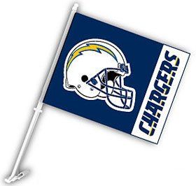 San Diego Chargers Car Flag Vibrant Colors & Features the