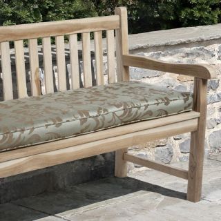 Clara 48 inch Outdoor Green/ Brown Stripe Bench Cushion with Sunbrella