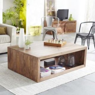 Table de salon en palissandre.Info  niche, H 37,5 x L 117 x P 80