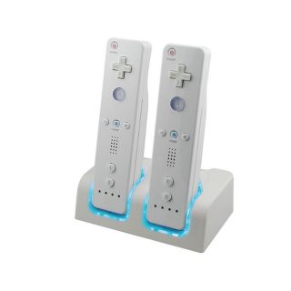 Eforcity Remote Control Charger w/ 2 Rechargeable Batteries for Wii