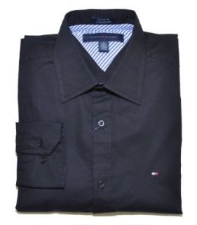 Tommy Hilfiger Men Custom Fit Stretch Logo Shirt Clothing