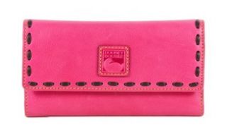 Florentine Leather Checkbook Organizer Wallet, Fuchsia Pink Shoes
