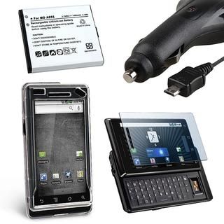 Case/ Screen Protector/ Car Charger/ Battery for Motorola Droid A855