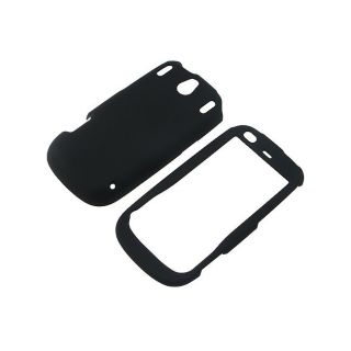 Eforcity Black Snap on Rubber Coated Case for Palm Pixi