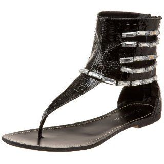  Wild Diva Womens Harper 02 Thong Sandal,Black,5 M US Shoes