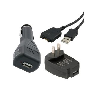 Eforcity USB Cable and Car/ Home Charger Adapters for Palm Treo