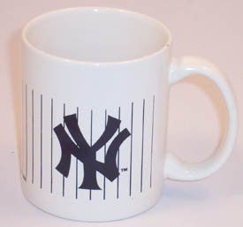 NEW YORK YANKEES MLB Baseball Ceramic PINSTRIPE COFFEE MUG