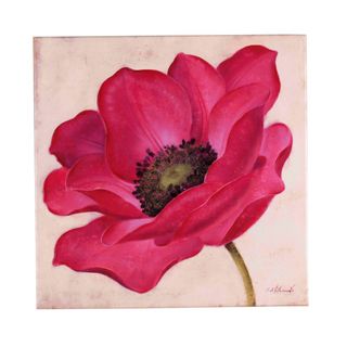 Fabrice de Villeneuve Jaunty Flower Limited Edtion Giclee Canvas Art