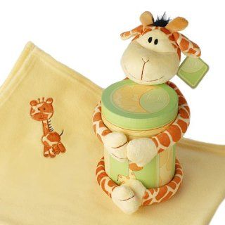 Baby Aspen Jo Jo Giraffe Gift Set with Keepsake Box, Green