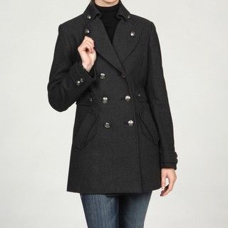 Betsey Johnson Womens Wool Double breasted Coat