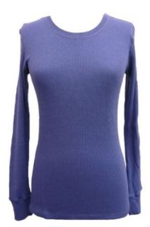 Laura Ashley Active Womens Knit Long Sleeve Top Blue