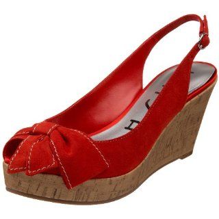  Unisa Womens Orange Slingback Sandal,Dark Red Suede,5 M US Shoes